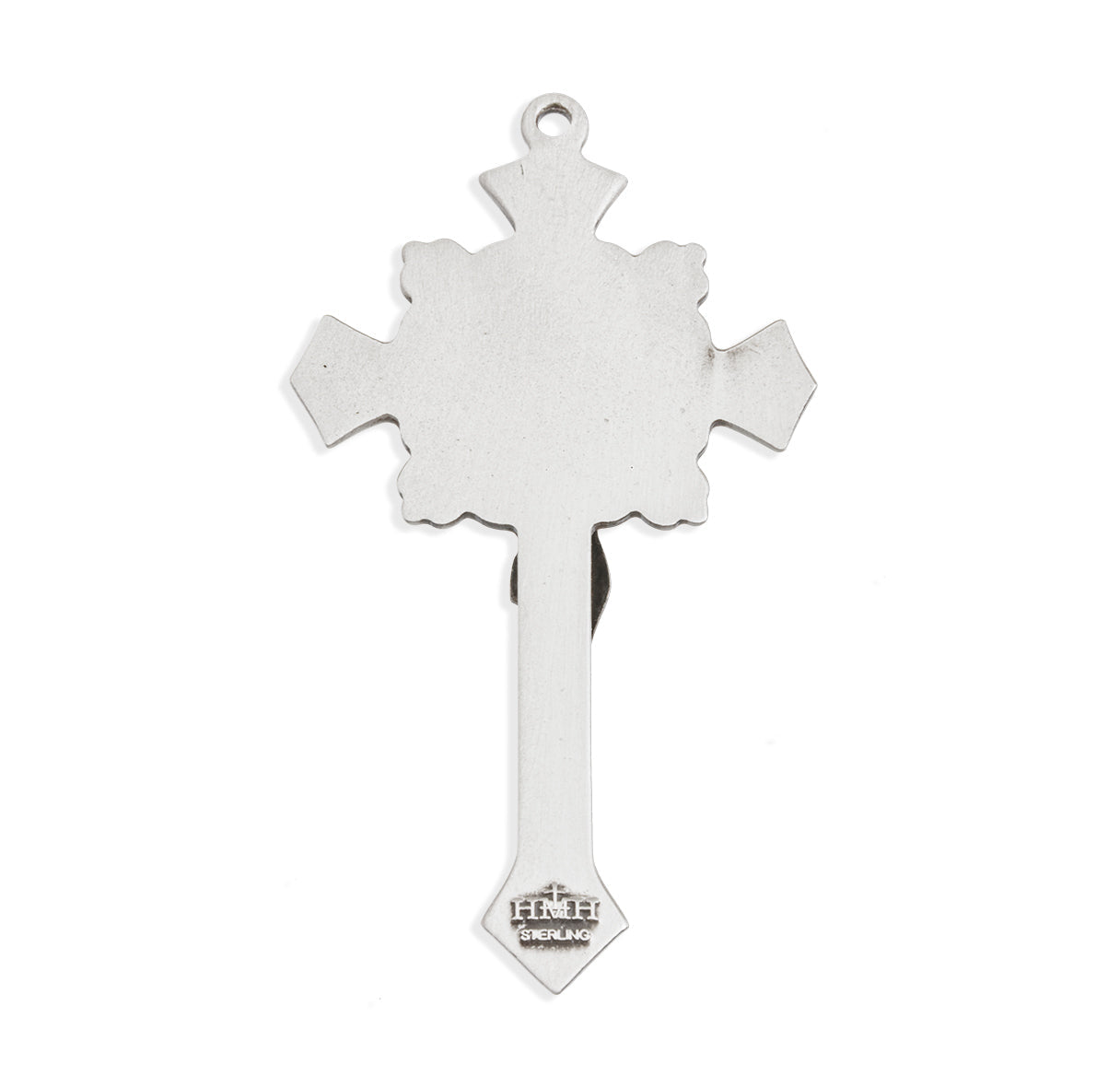 Flare End Sterling Silver Crucifix Necklace | .925 Silver