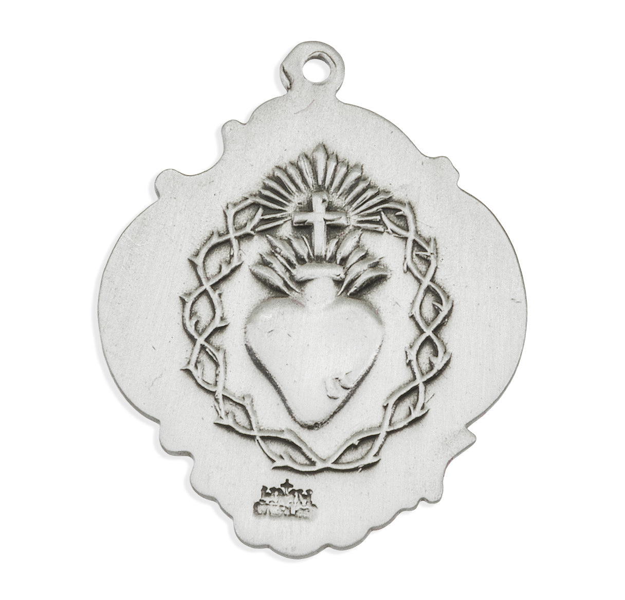 Infant Jesus Sterling Silver Medal Pendant with Chain | .925 Silver