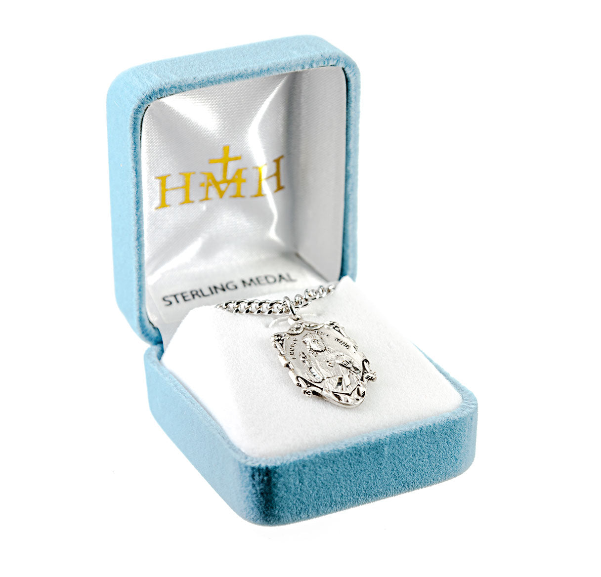 Christ the King Sterling Silver Medal Pendant with Chain | .925 Silver