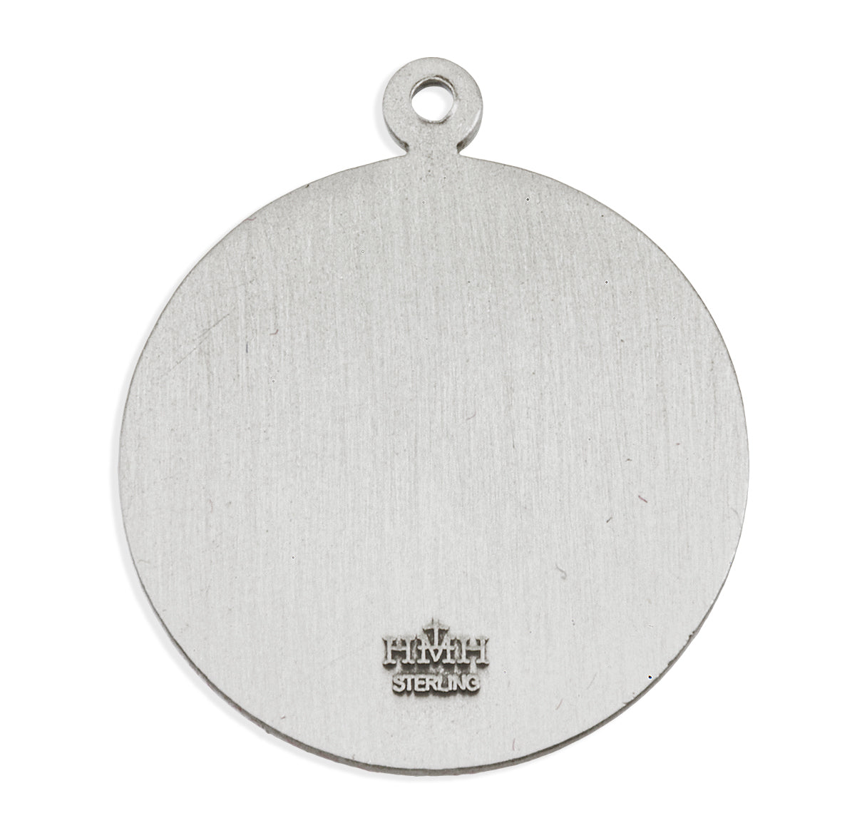 Sterling Silver St. Christopher Pendant with Border | .925 Silver
