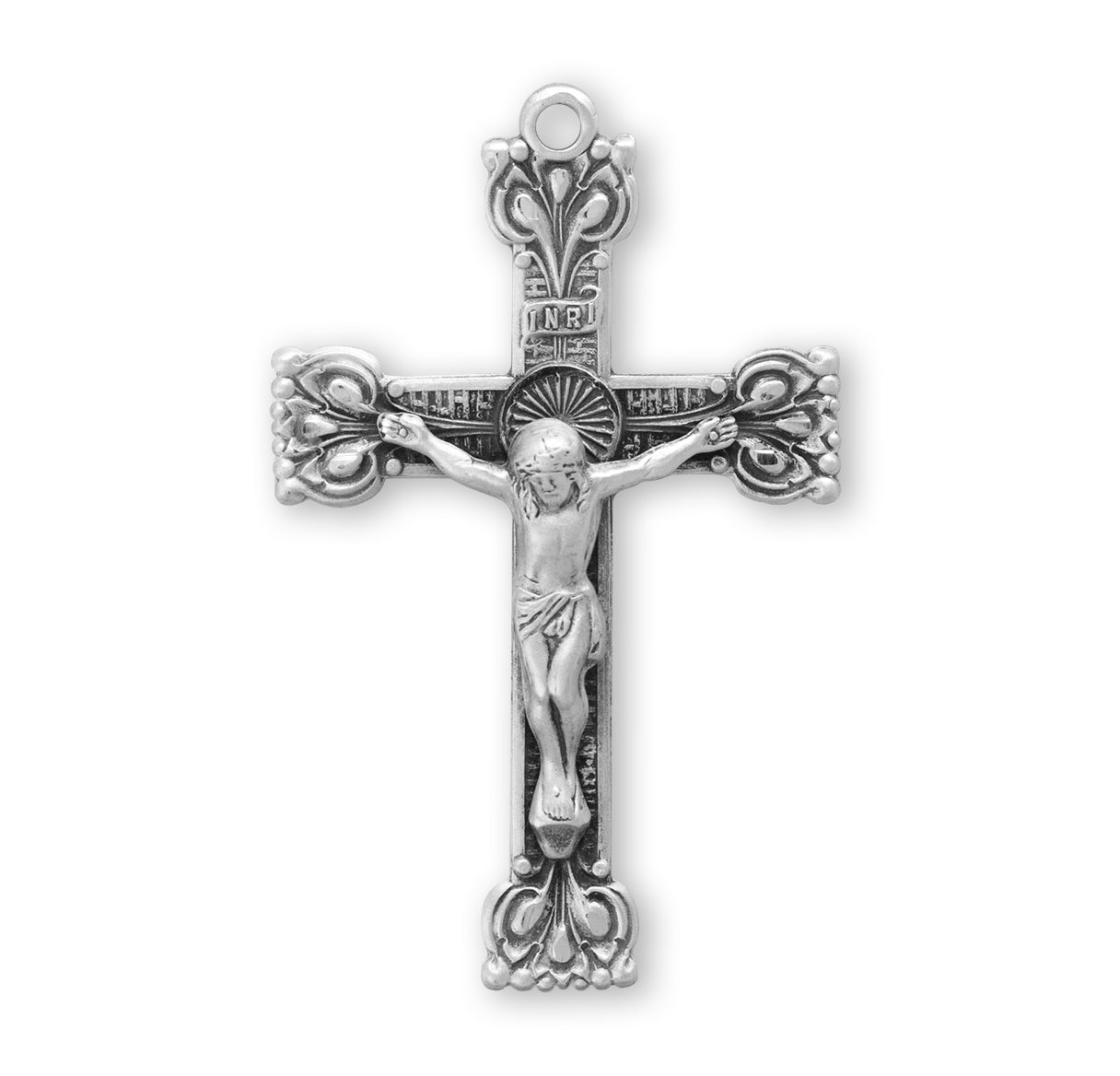 Sterling Silver Highly Detailed Crucifix Necklace | .925 Silver