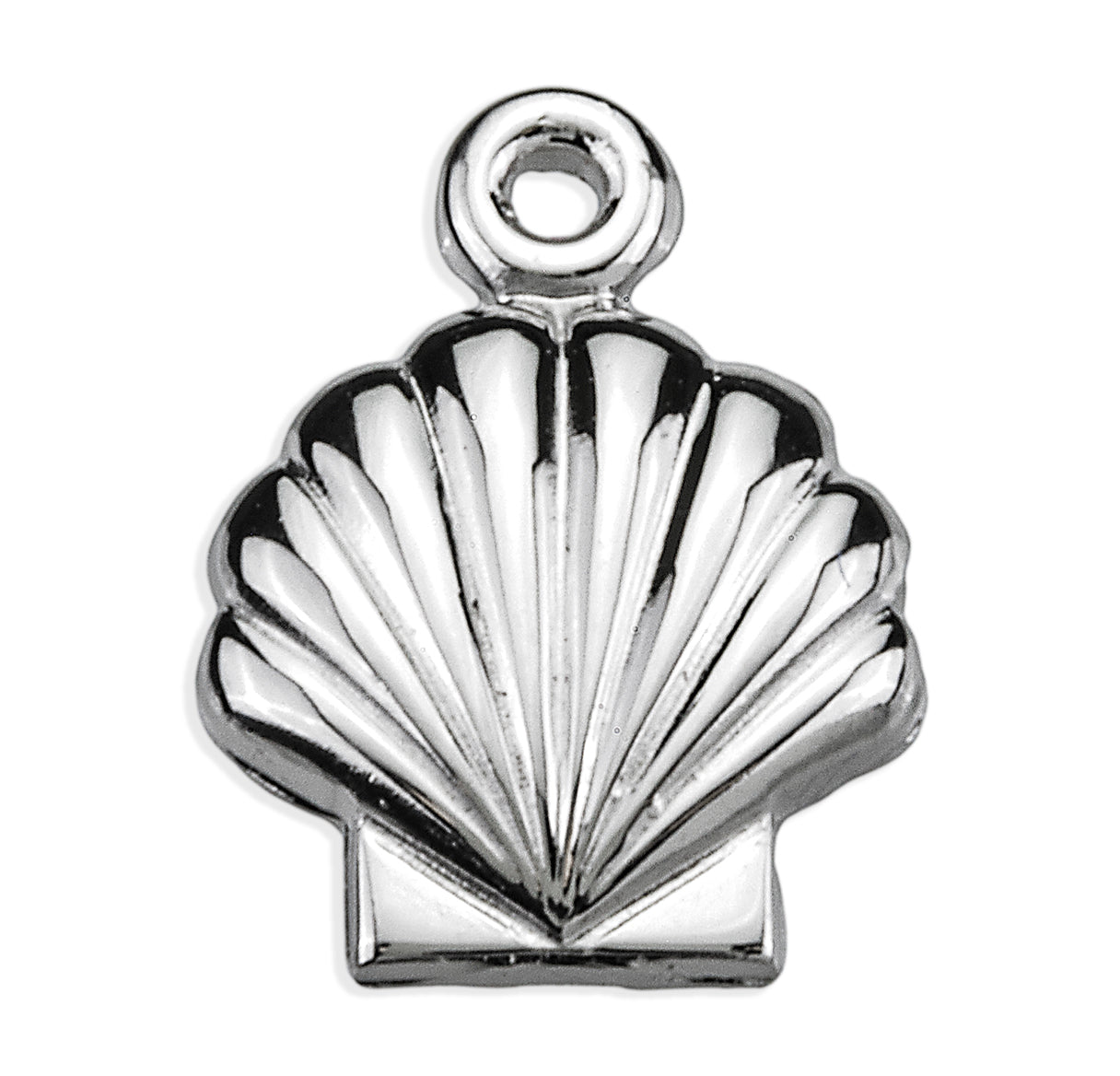 Holy Baptism Shell Sterling Silver Medal Pendant with Chain | .925 Silver
