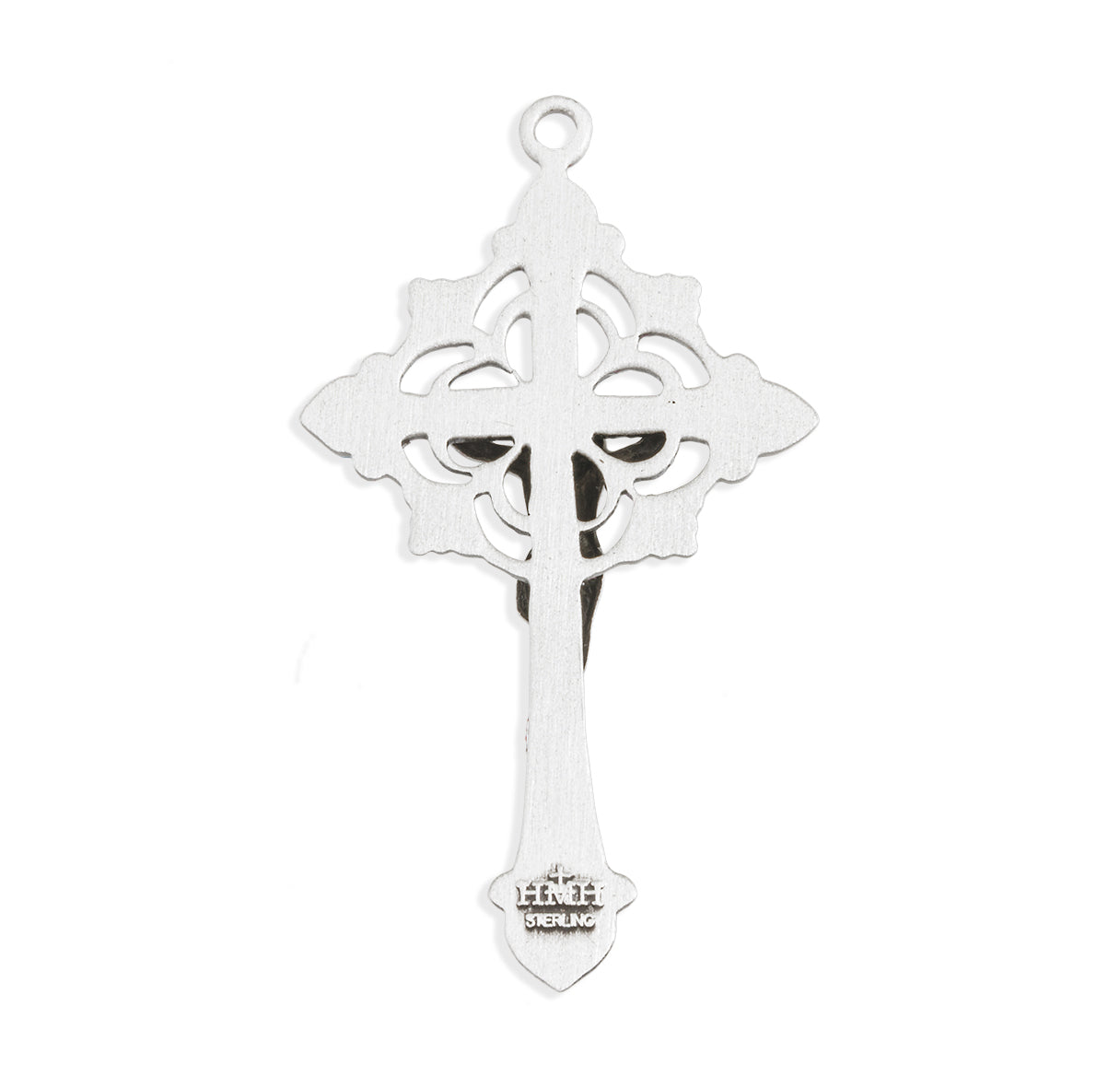 Sterling Silver Floral Filigree Crucifix Necklace | .925 Silver