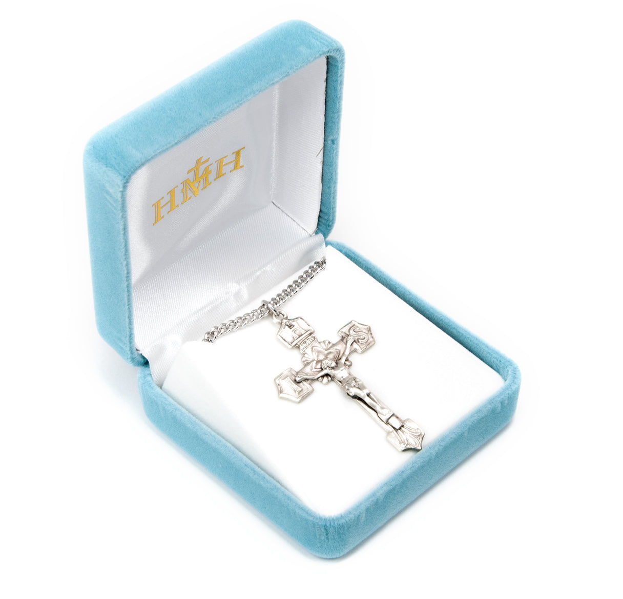 Sterling Silver IHS Crucifix Necklace | .925 Silver