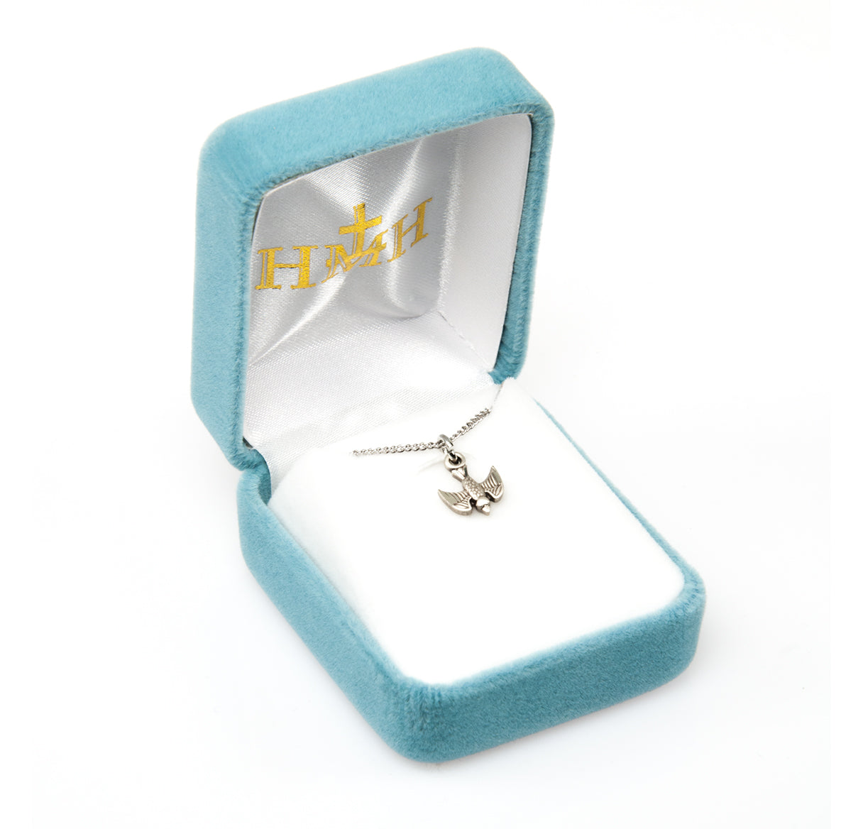 Holy Spirit Sterling Silver Medal Pendant with Chain | .925 Silver