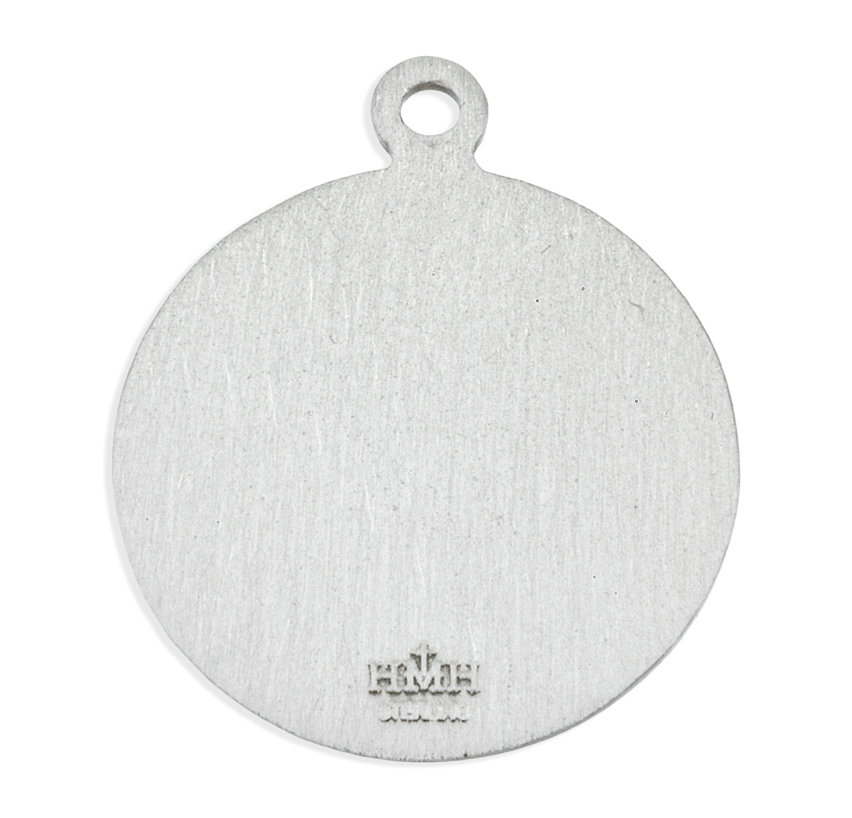 Saint Francis of Assisi Round Sterling Silver Medal Pendant with Chain | .925 Silver