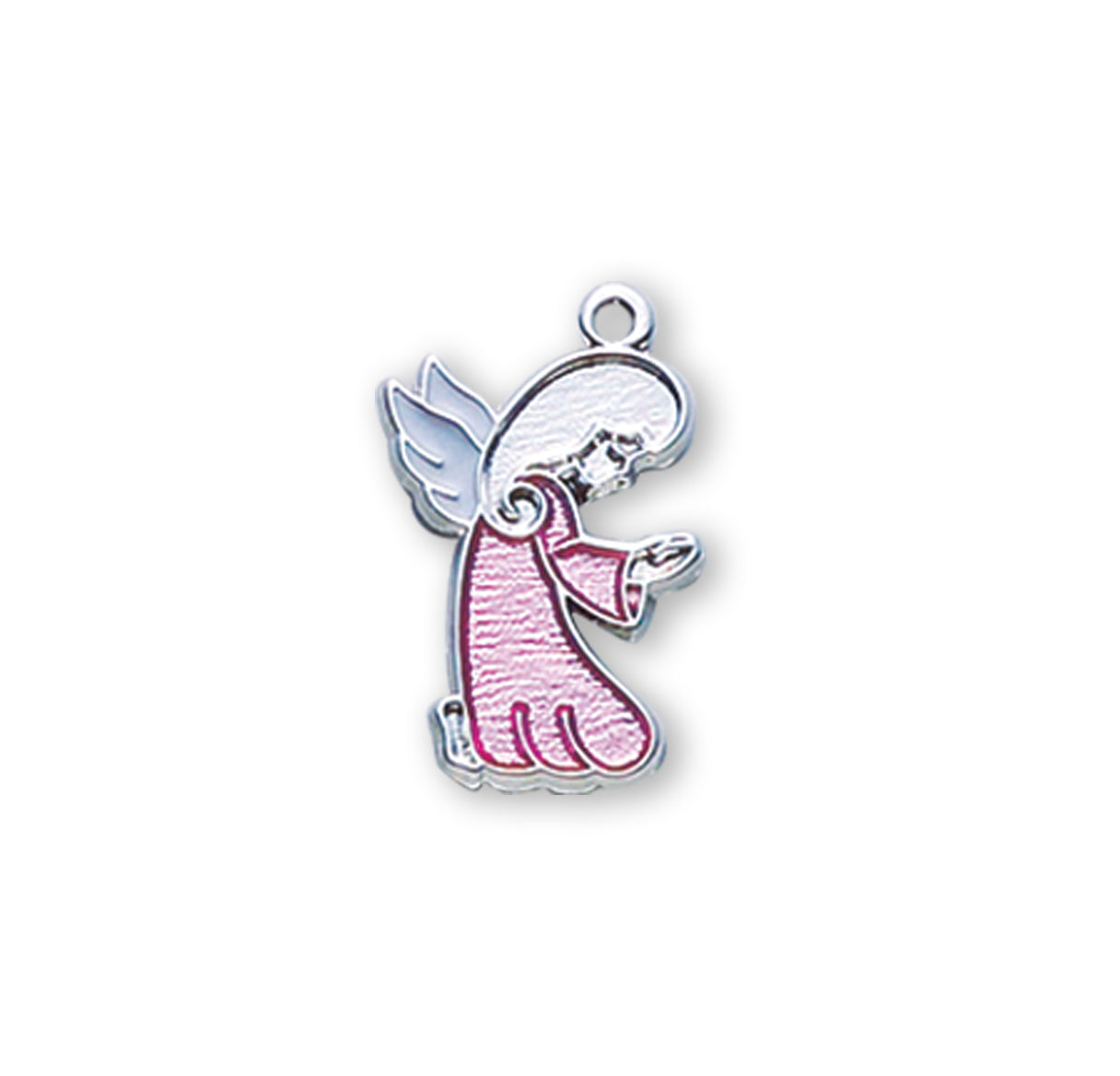 Sterling Silver Guardian Angel Baby Medal Pendant with Chain | .925 Silver