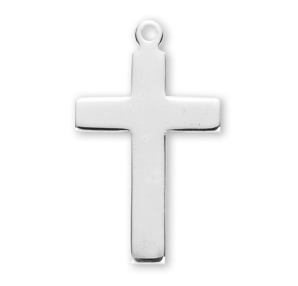 Plain Sterling Silver Cross Necklace | .925 Silver