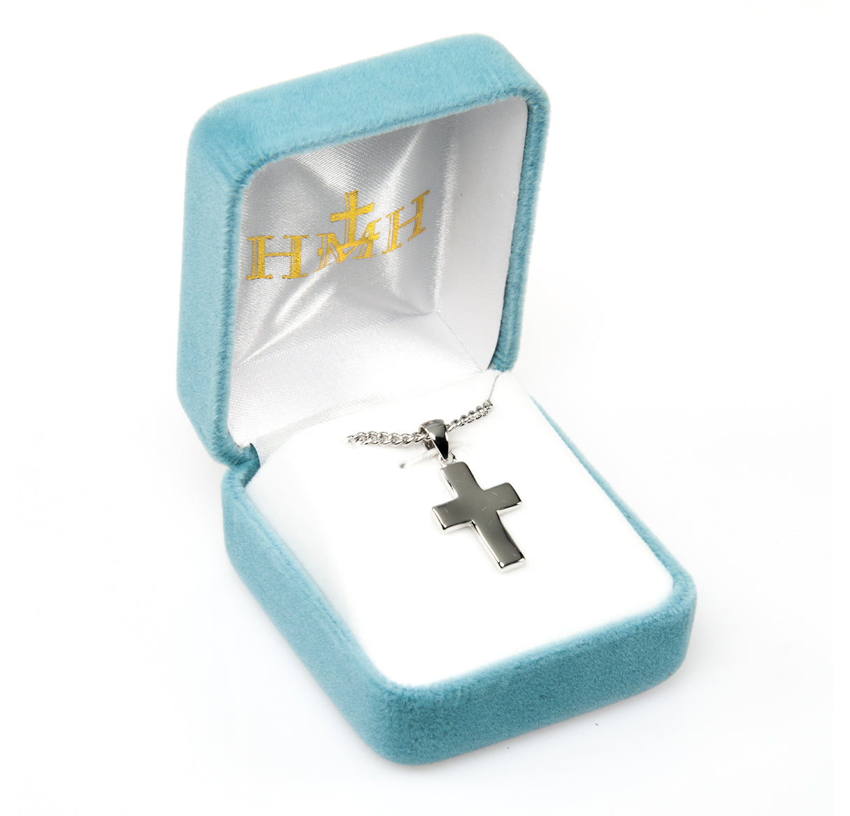 Plain Wide Sterling Silver Cross Necklace | .925 Silver