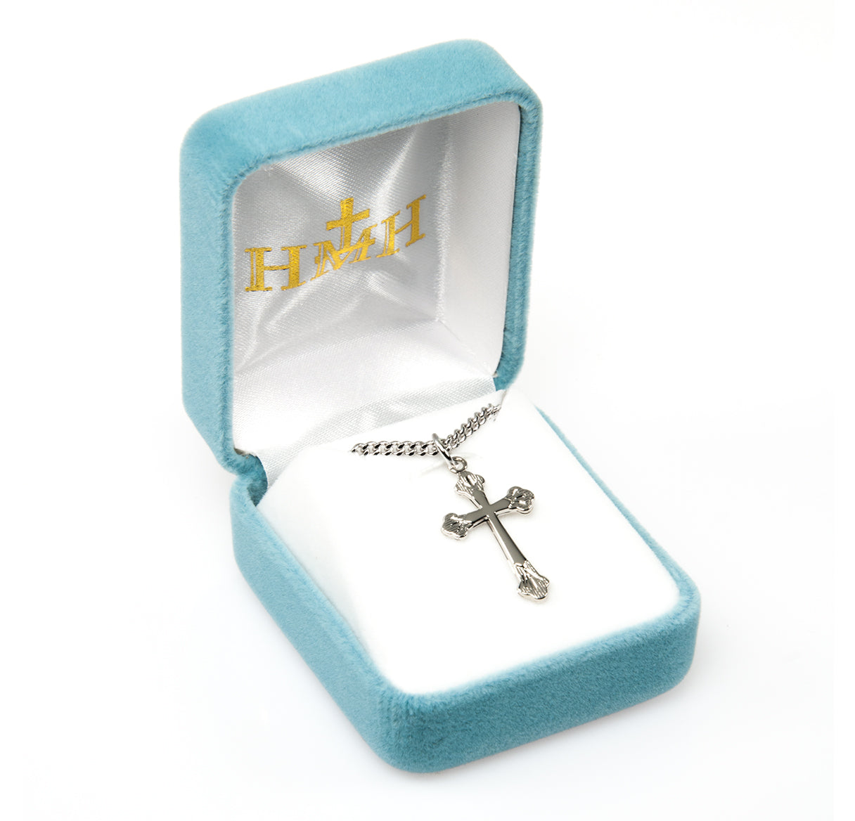 Sterling Silver Flare Tipped Cross Necklace | .925 Silver
