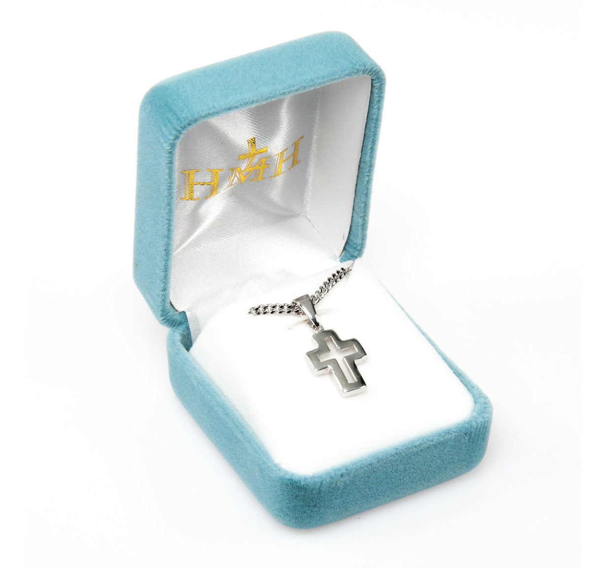 Sterling Silver Cut Out Cross Necklace | .925 Silver