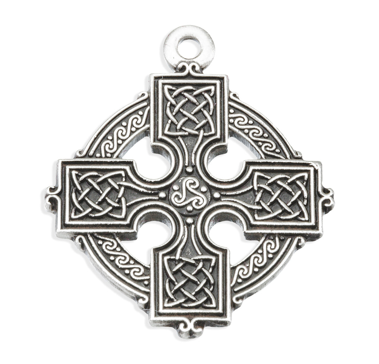 Sterling Silver Irish Celtic cross Necklace | .925 Silver