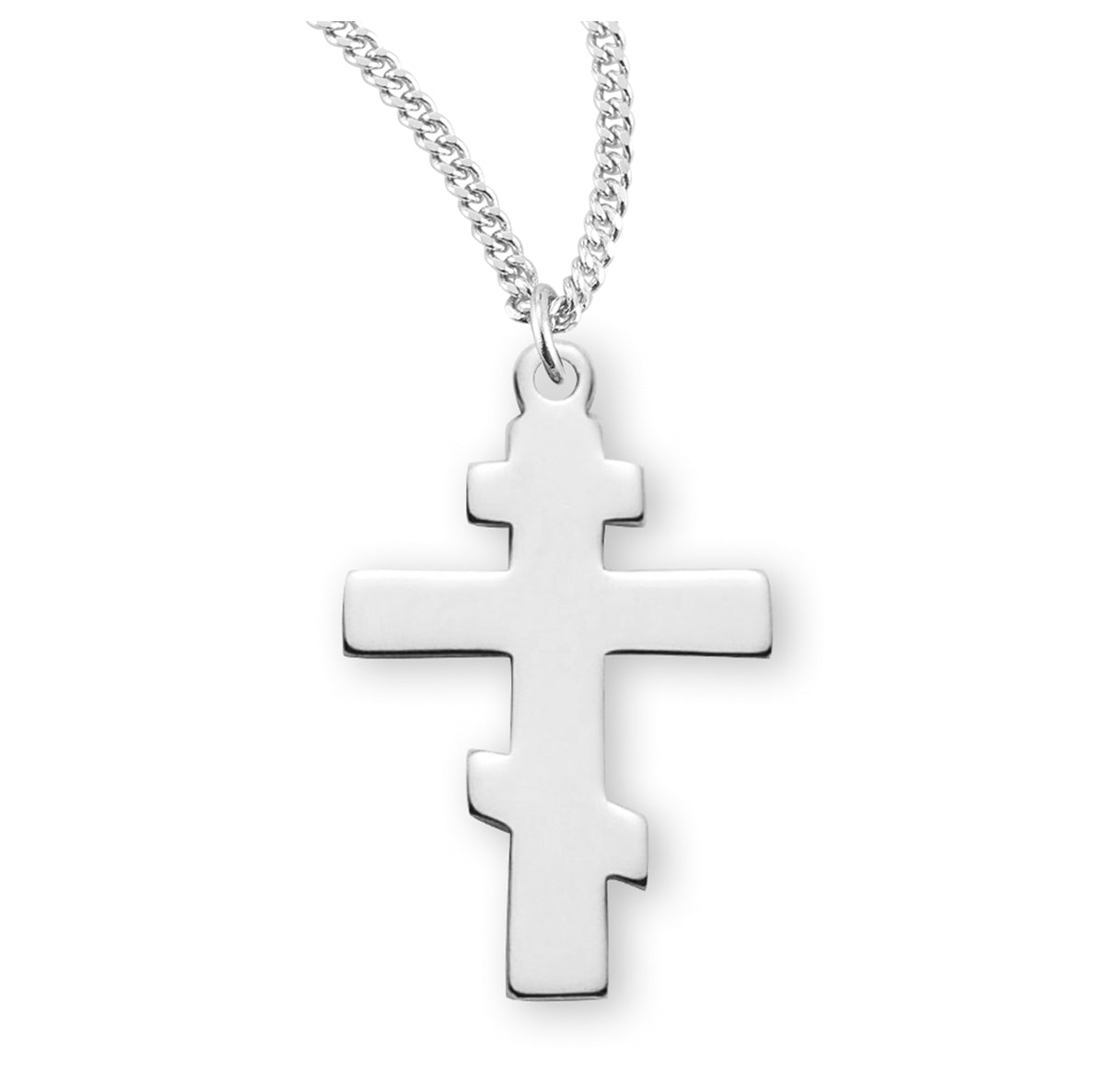 Sterling Silver Byzantine Cross Necklace | .925 Silver
