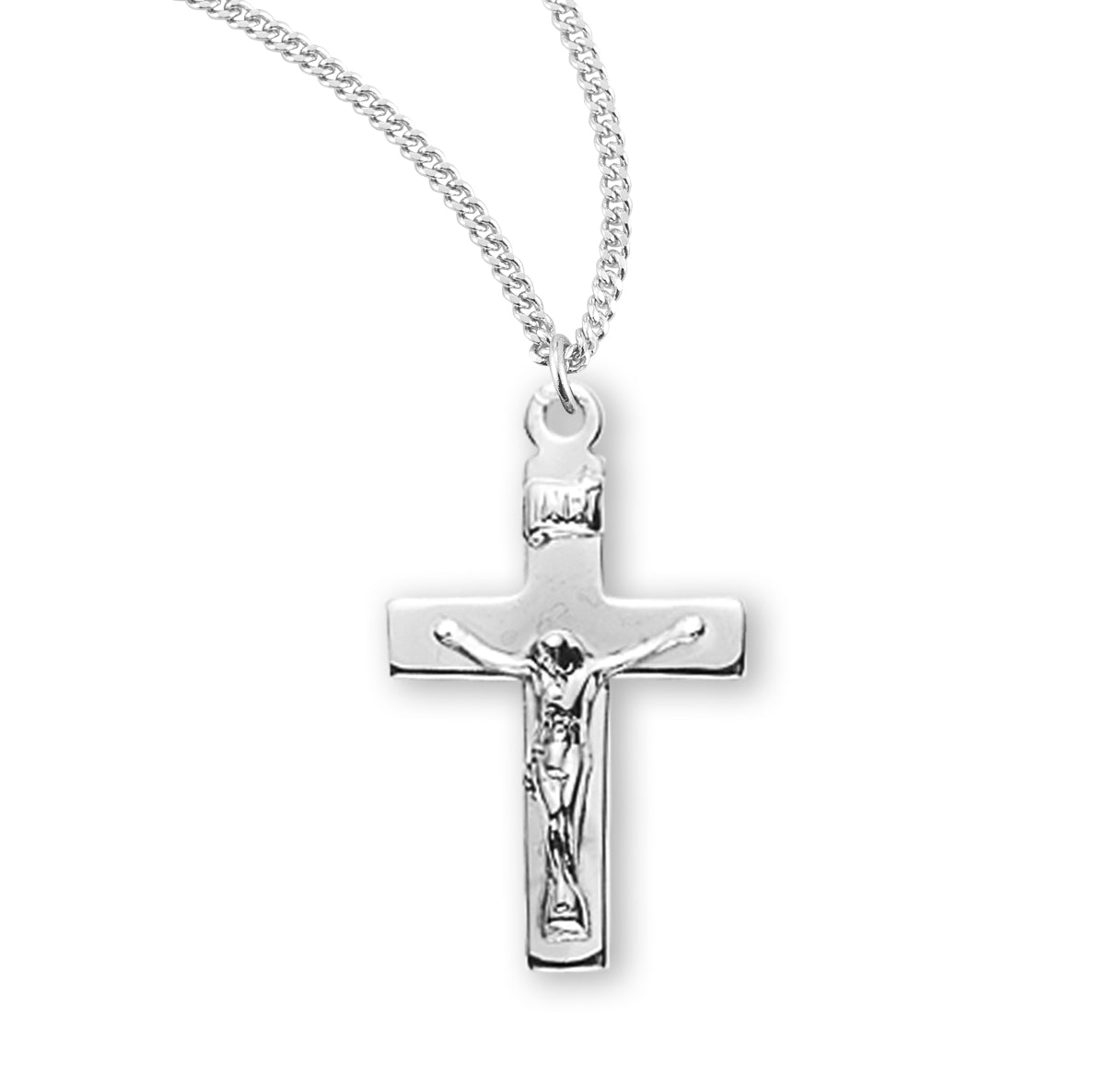 Sterling Silver Basic Crucifix Necklace | .925 Silver