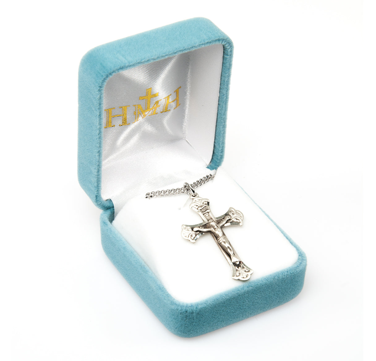 Fine Flared Sterling Silver Crucifix Necklace | .925 Silver