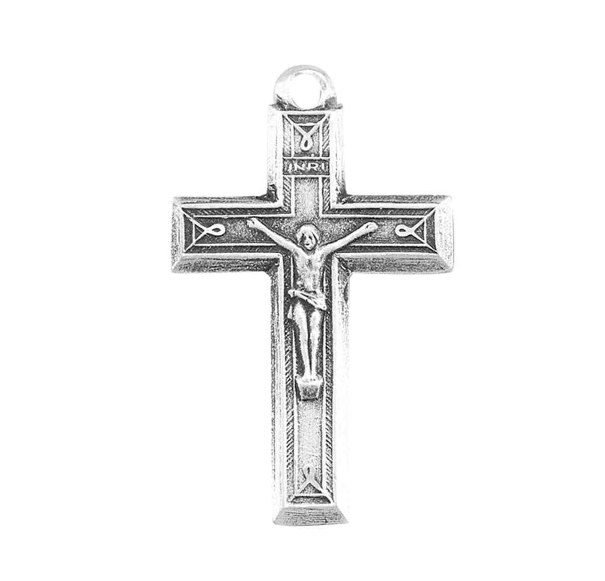 Engraved Sterling Silver Crucifix Necklace | .925 Silver