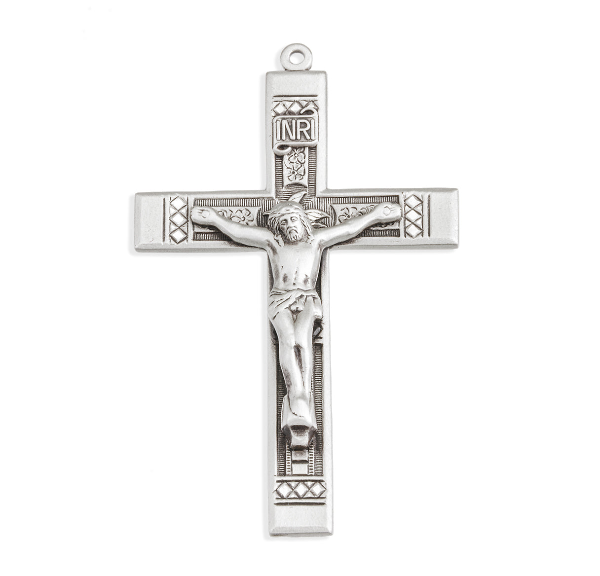 Sterling Silver Detailed Crucifix Necklace | .925 Silver