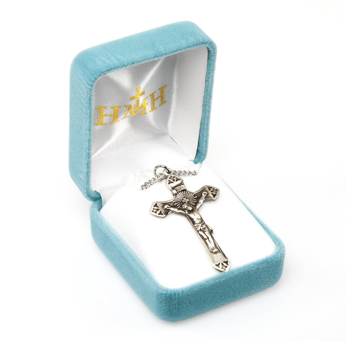 Cross Burst Sterling Silver Crucifix Necklace | .925 Silver