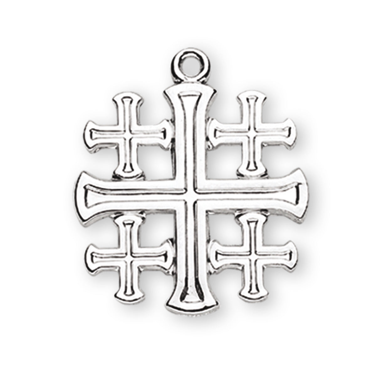 Sterling Silver Jerusalem Cross Necklace | .925 Silver