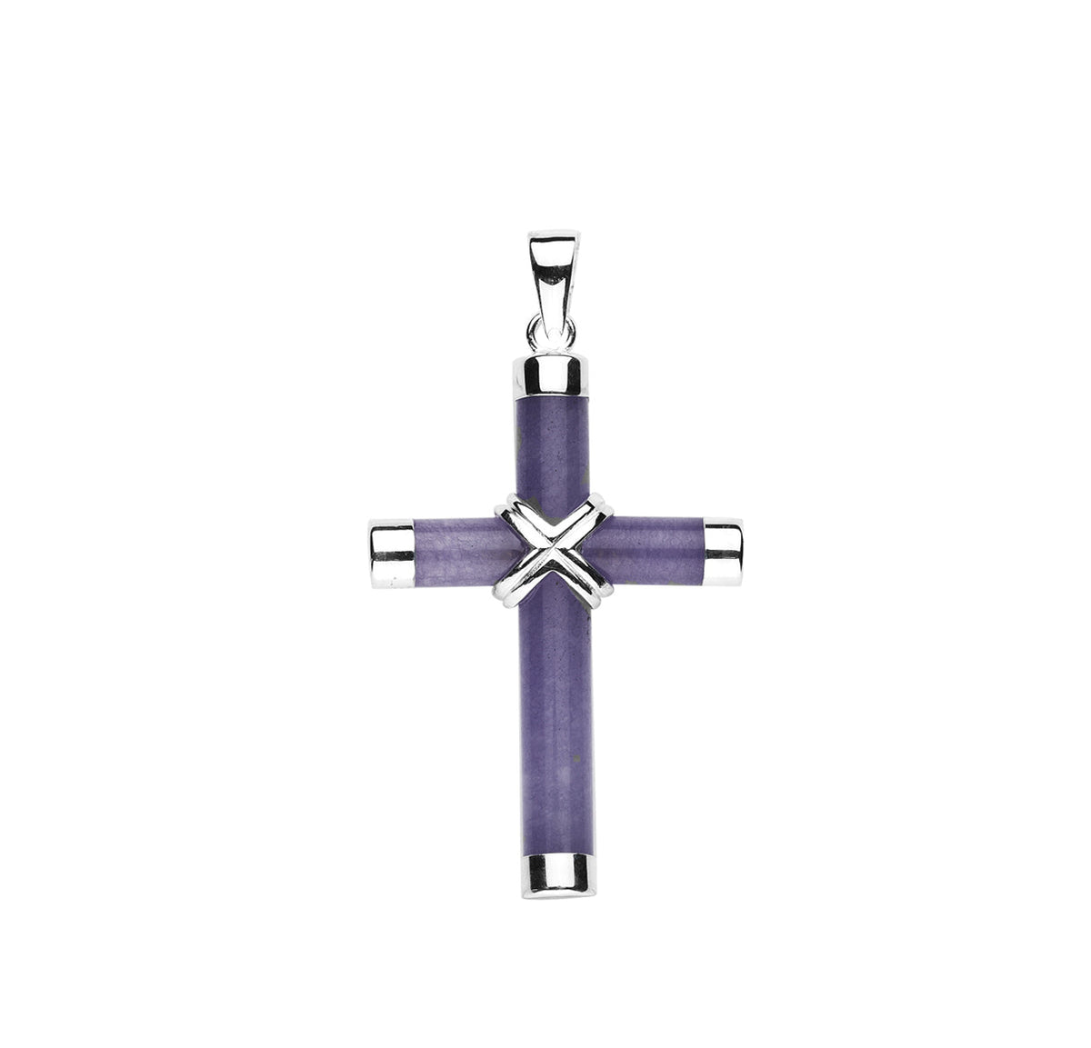 Genuine Amethyst Cross Necklace | Catholic Jewelry