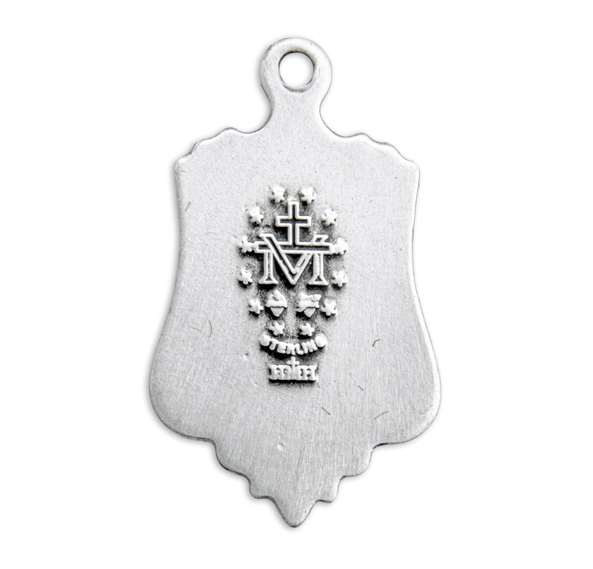 Sterling Silver Miraculous Medal Pendant with Chain | .925 Silver