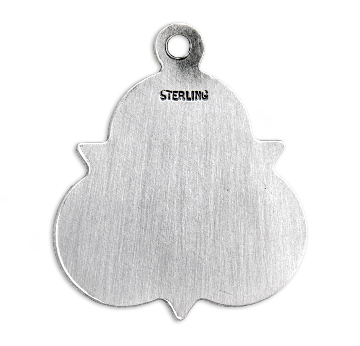 Saint Joseph Sterling Silver Trinity Symbol Medal Pendant with Chain | .925 Silver