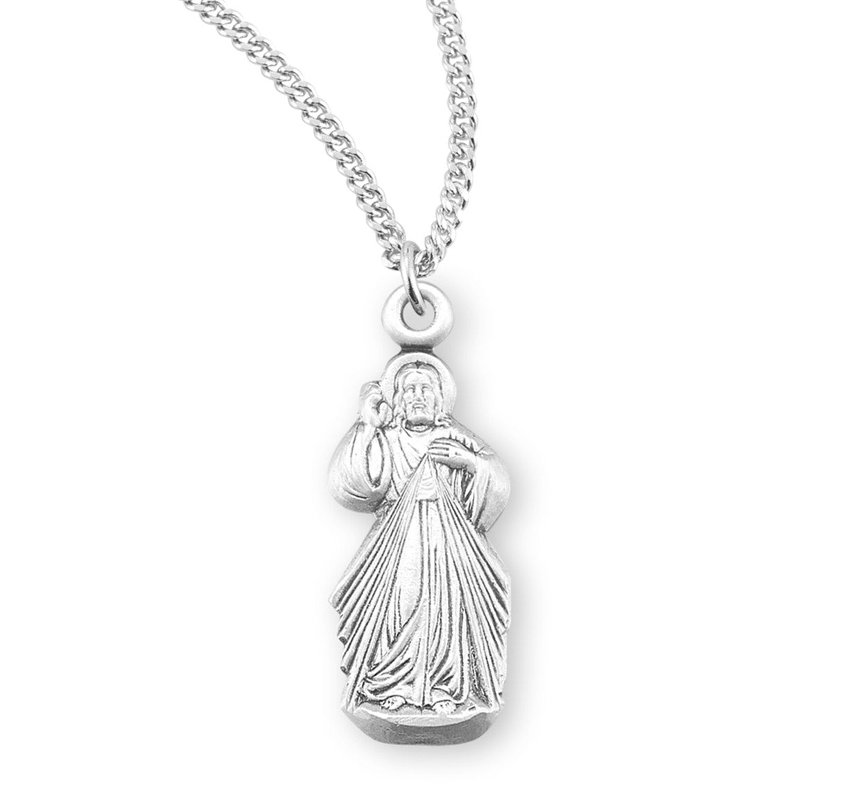 Divine Mercy Sterling Silver Pendant | .925 Silver