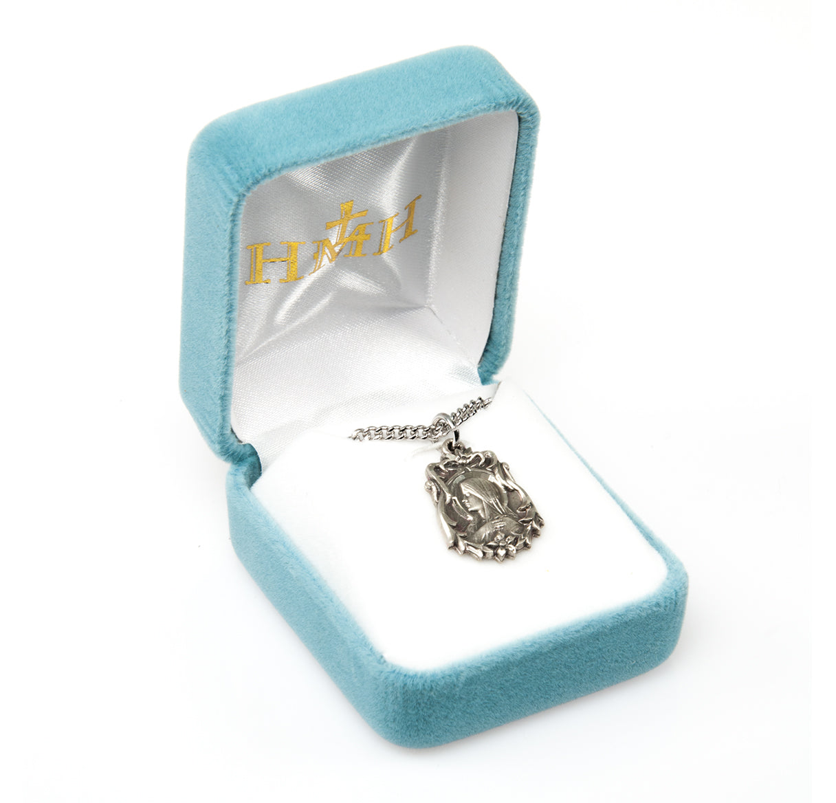 Our Lady of Sorrows Sterling Silver Medal Pendant with Chain | .925 Silver