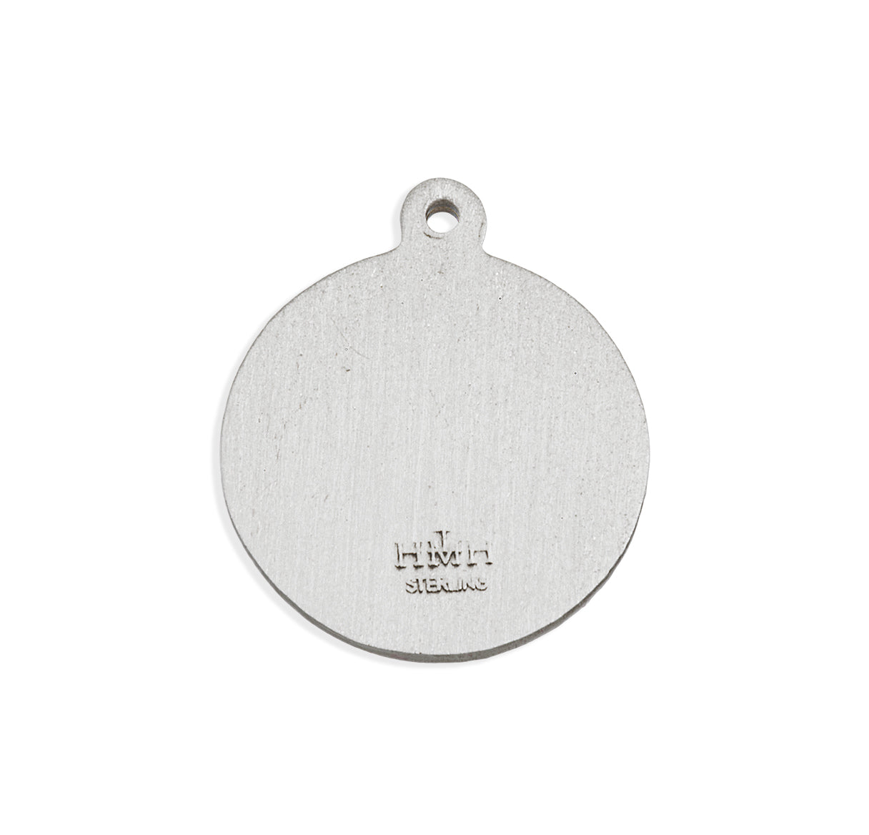 Our Lady of Perpetual Help Round Sterling Silver Medal Pendant with Chain | .925 Silver