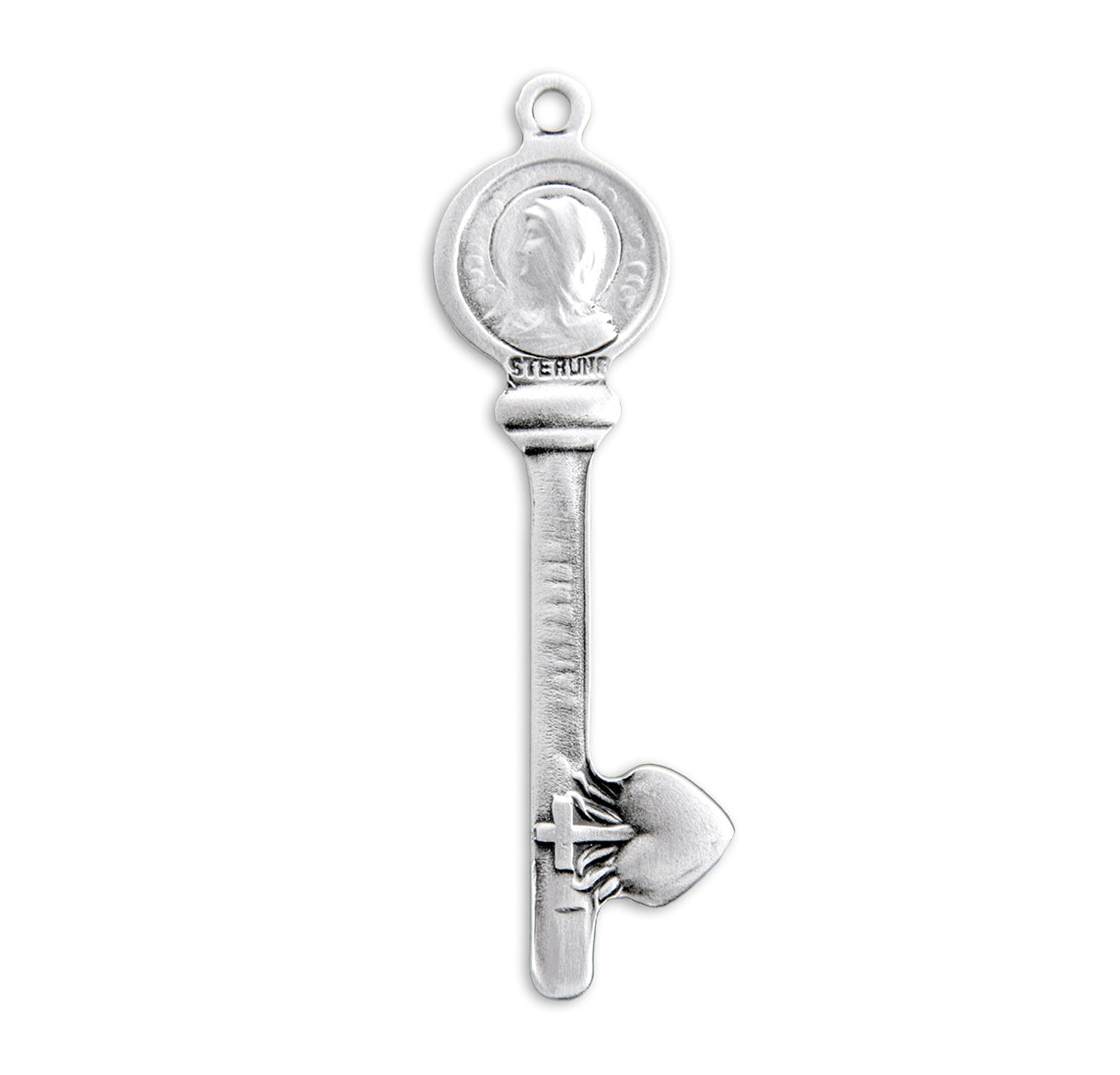Hearts of Sympathy Sterling Silver Key Necklace | .925 Silver
