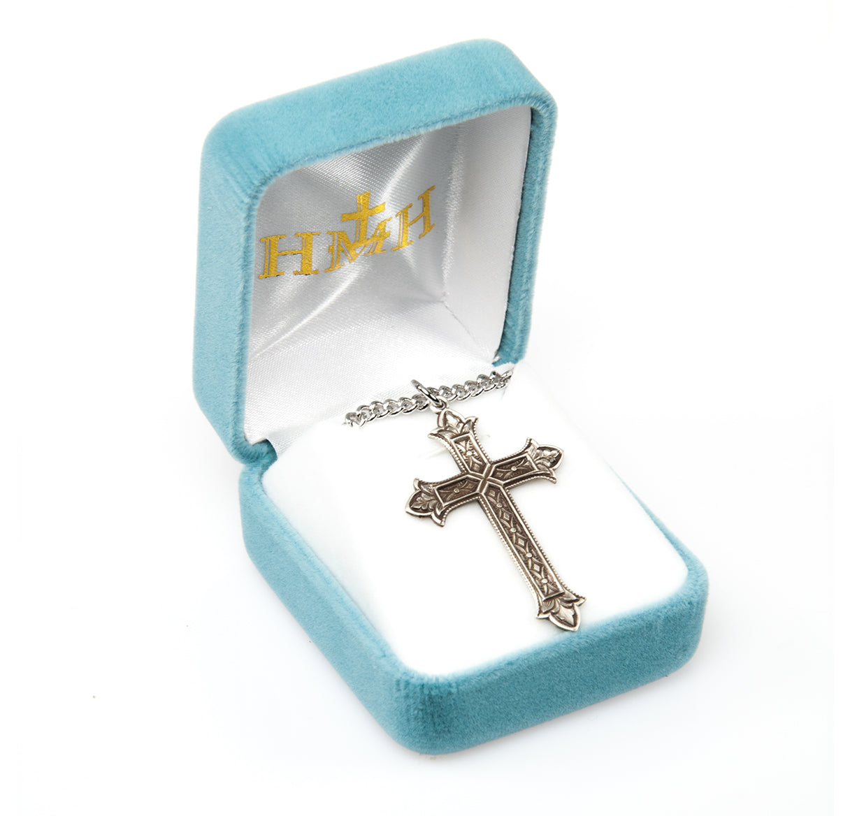 Sterling Silver Detailed Cross Necklace | .925 Silver