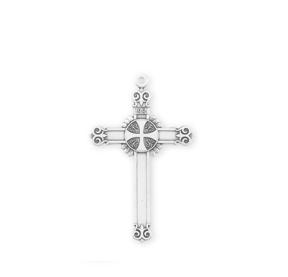 Sterling Silver Fancy Cross Necklace | .925 Silver