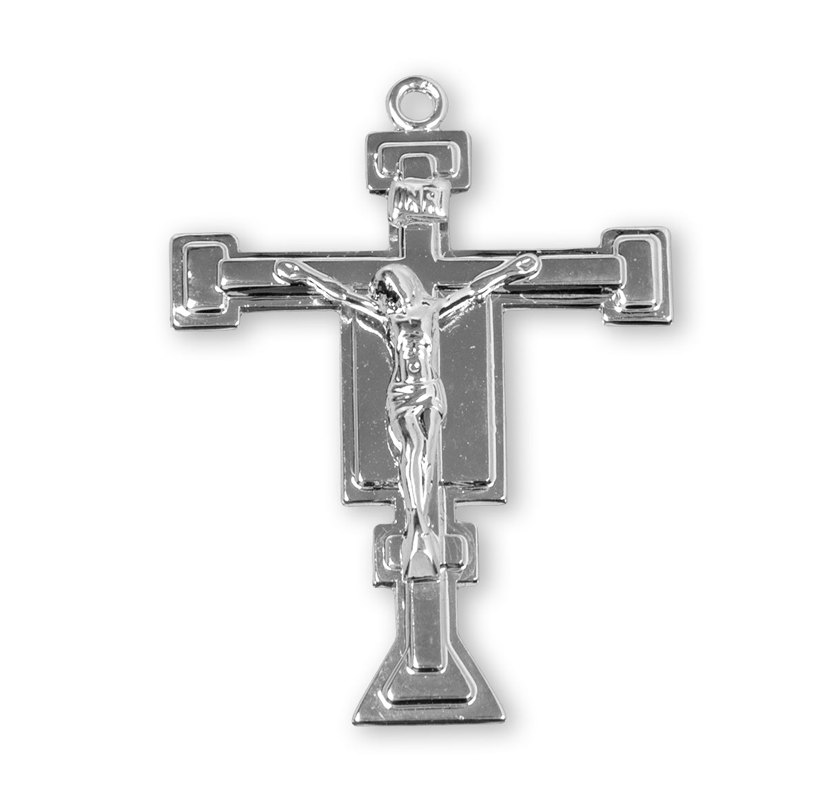 Renaissance Style Sterling Silver Crucifix Necklace | .925 Silver