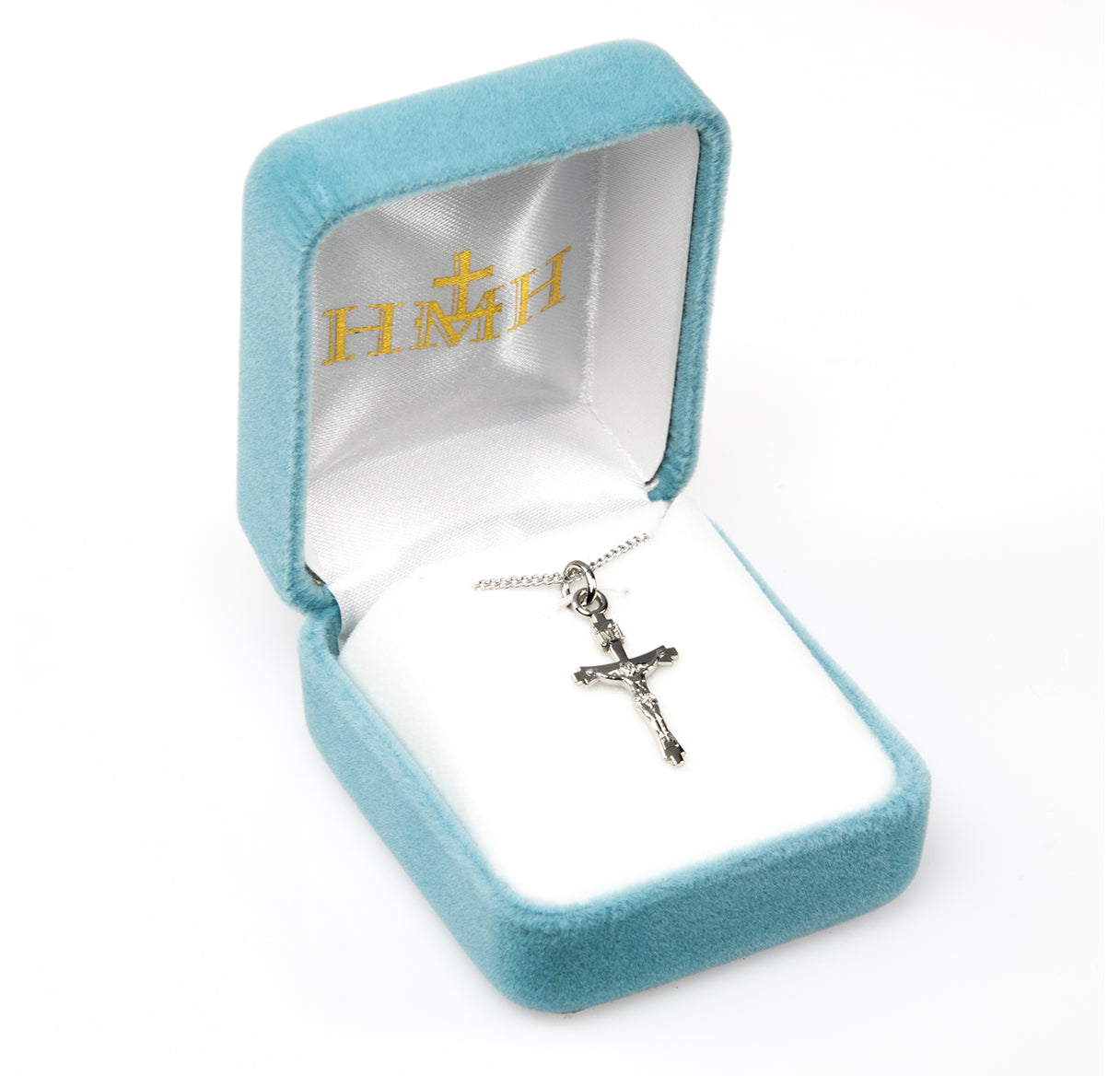 Flare Tipped Sterling Silver Crucifix Necklace | .925 Silver