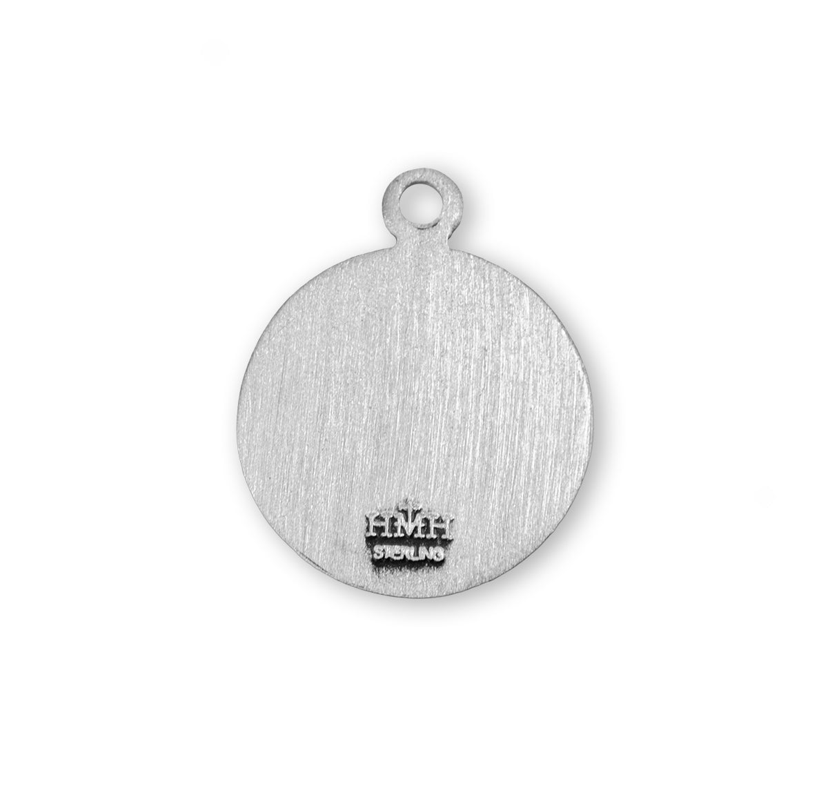 Patron Saint Thomas Round Sterling Silver Medal Pendant with Chain | .925 Silver