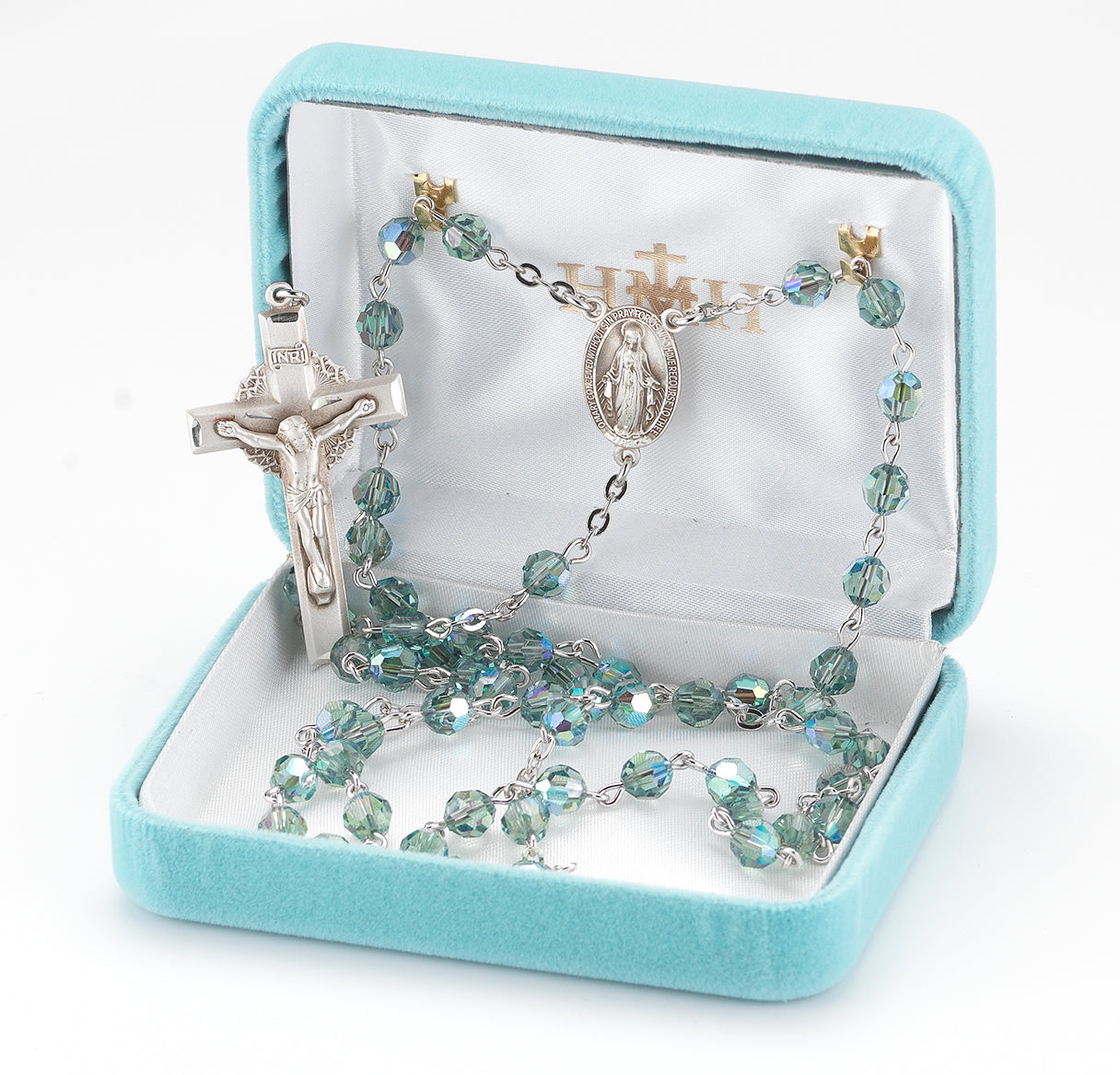 6mm Erinite Finest Austrian Crystal Beads Necklace | Catholic Jewelry