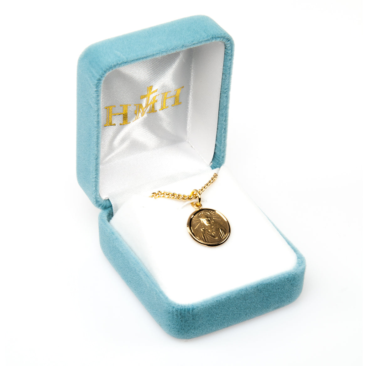Gold Over Sterling Silver Scapular Medal