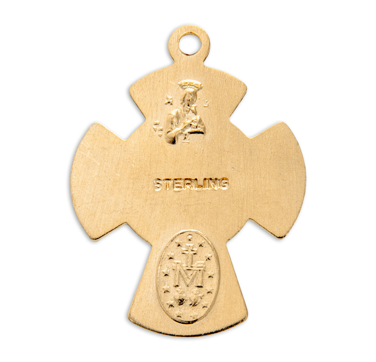 Gold Over Sterling Silver Four-Way Medal