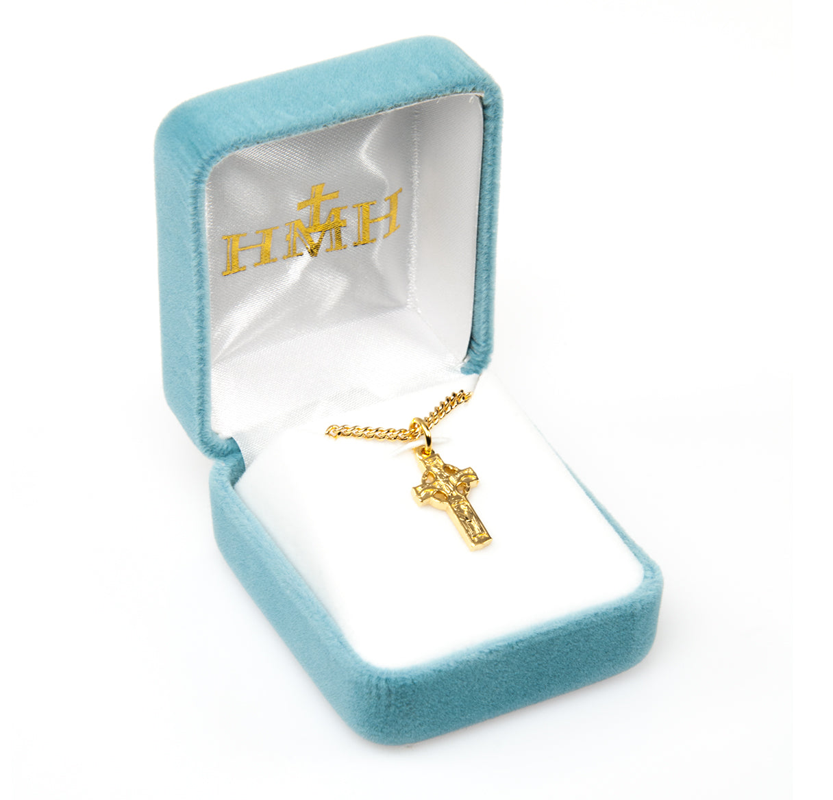 Gold Over Sterling Silver Irish Celtic Cross
