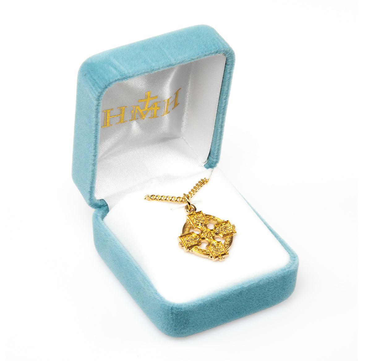 Gold Over Sterling Silver Irish Celtic Cross