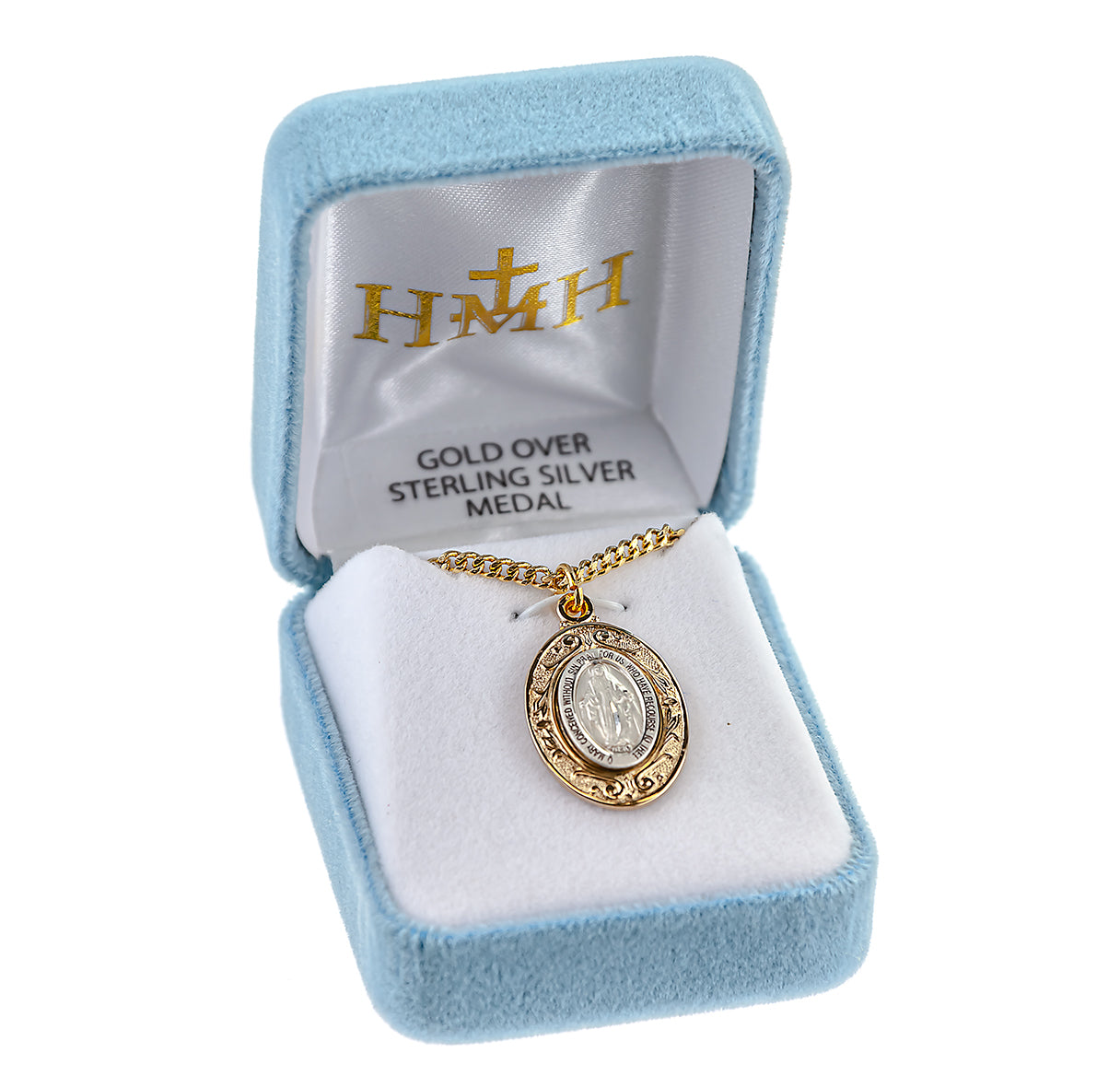 Sterling Silver Oval Miraculous Medal