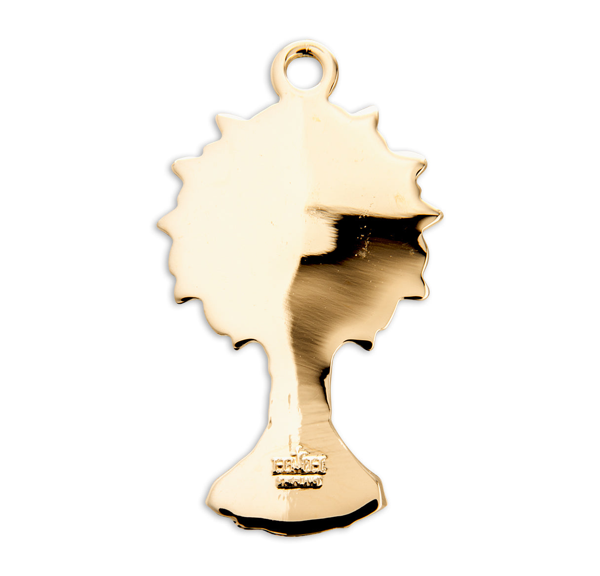 Gold Over Sterling Silver Monstrance Pendant | 16kt Gold Plated .925 Silver