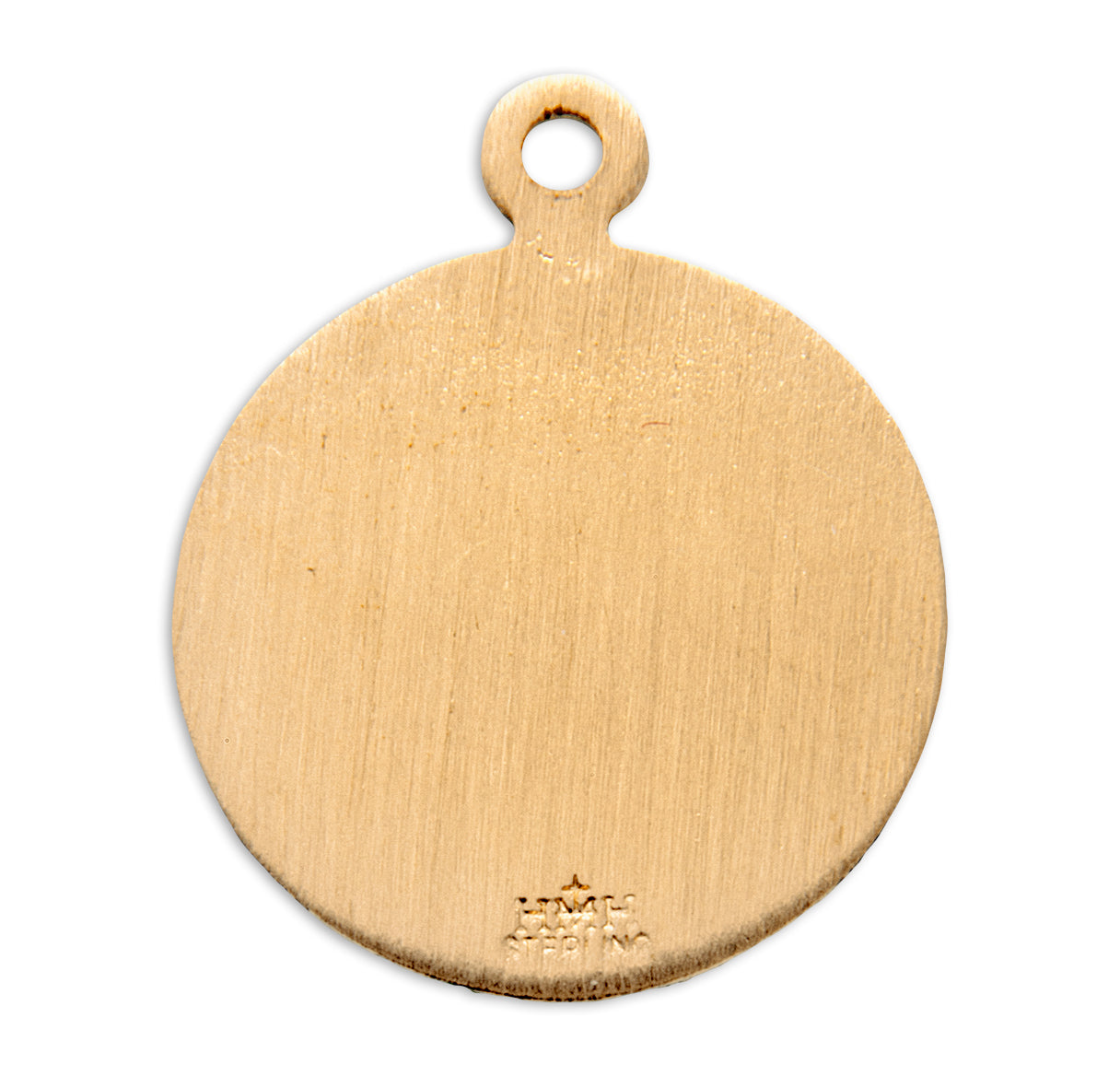 Patron Saint Gerard Round Gold Over Sterling Silver Medal
