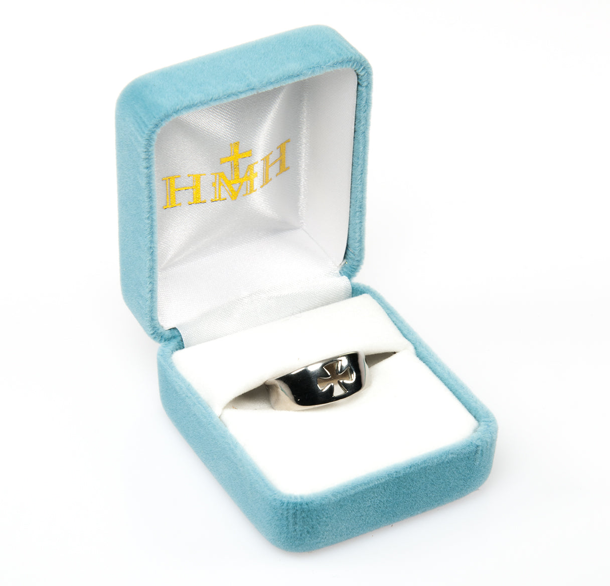Sterling Silver Pierced Cross "Faith" Ring | .925 Silver