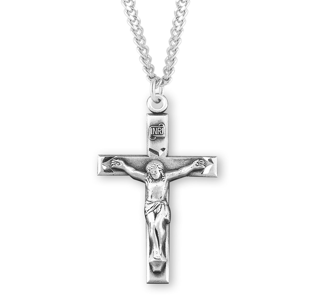 Sterling Silver Hand Engraved Crucifix