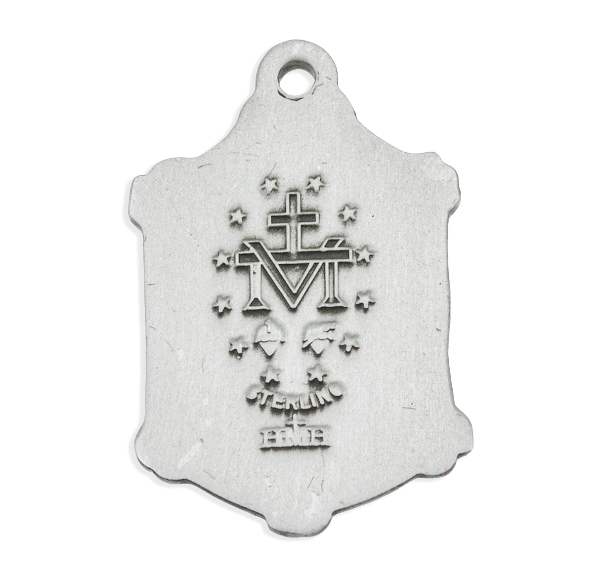 Sterling Silver Miraculous Medal Pendant with Chain