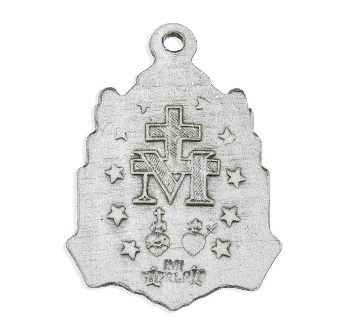 Sterling Silver Miraculous Medal Pendant with Chain