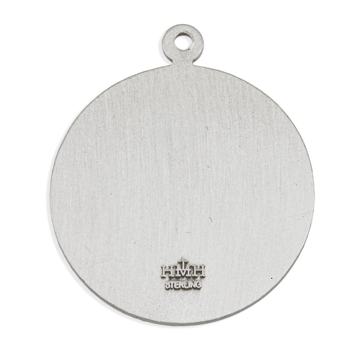 Sterling Silver Large St. Michael Medal Pendant with Chain