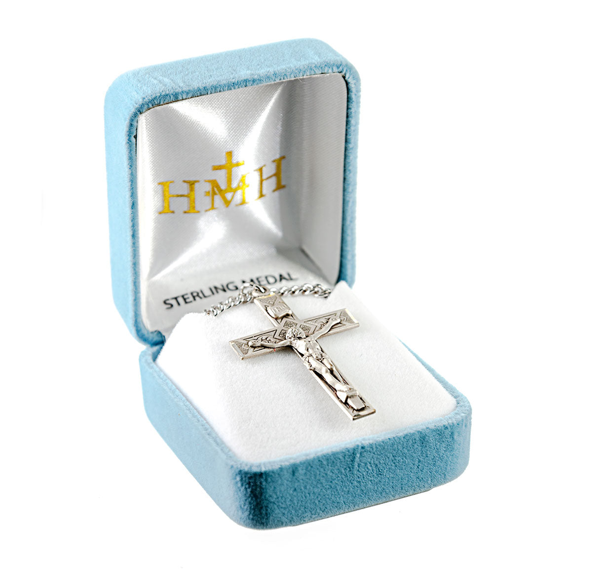 Sterling Silver Detailed Crucifix