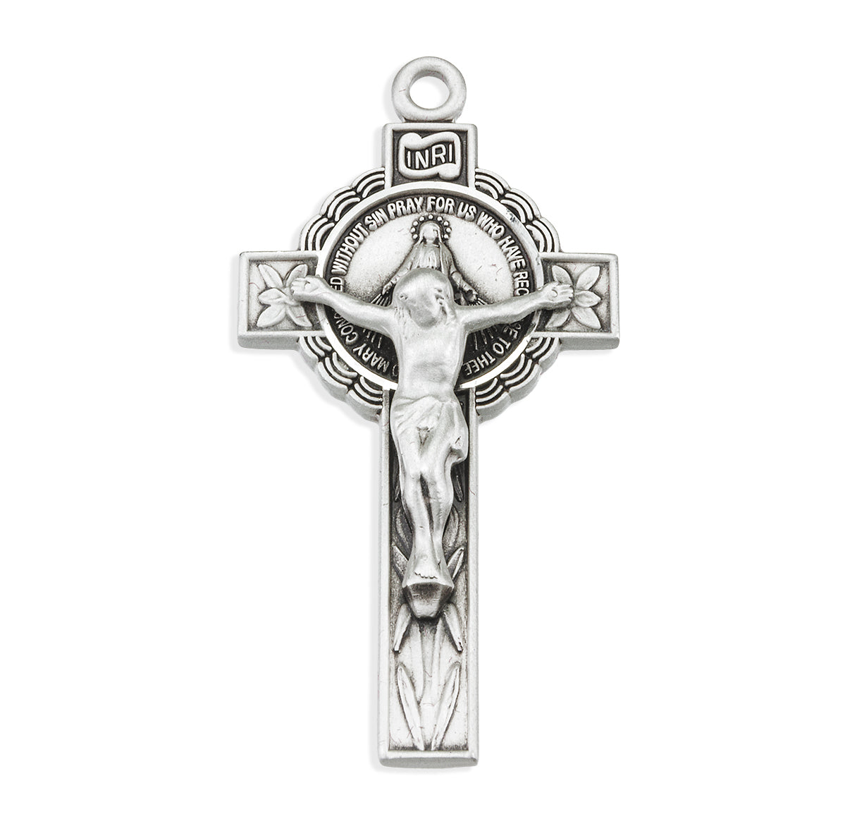 Miraculous Sterling Silver Medal/Crucifix